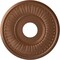 Ekena Millwork Berkshire Ceiling Medallion (Fits Canopies up to 7"), 15 3/4"OD x 3 7/8"ID x 3/4"P, Polished Copper CM15BEPOS - alternate 1